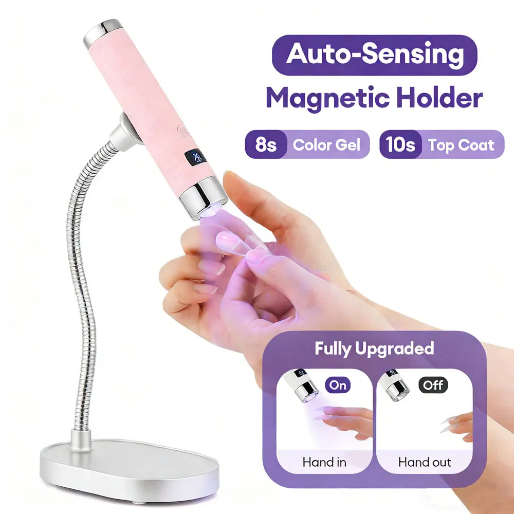 Portable Nail Dryer Light Nail Lamp Ai Sensor Gel Nail Lamp with Flexible Hose LED Light Curing Manicure Salon Nail Art Tools