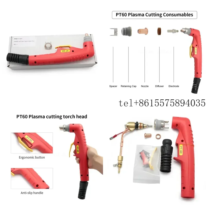 Hot PT 60 Hand Plasma Torch Head Kit Ecological IPT-60 Professional Metal Cutting Machine PT60A Plasma Torch