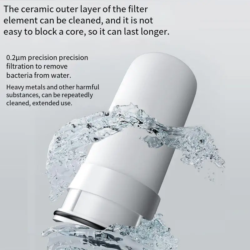 Kitchen Tap Water Purifier Faucet Water Filter for Sink Removable Washable Ceramic Filter Bathroom Filtration Purifie Sprayer