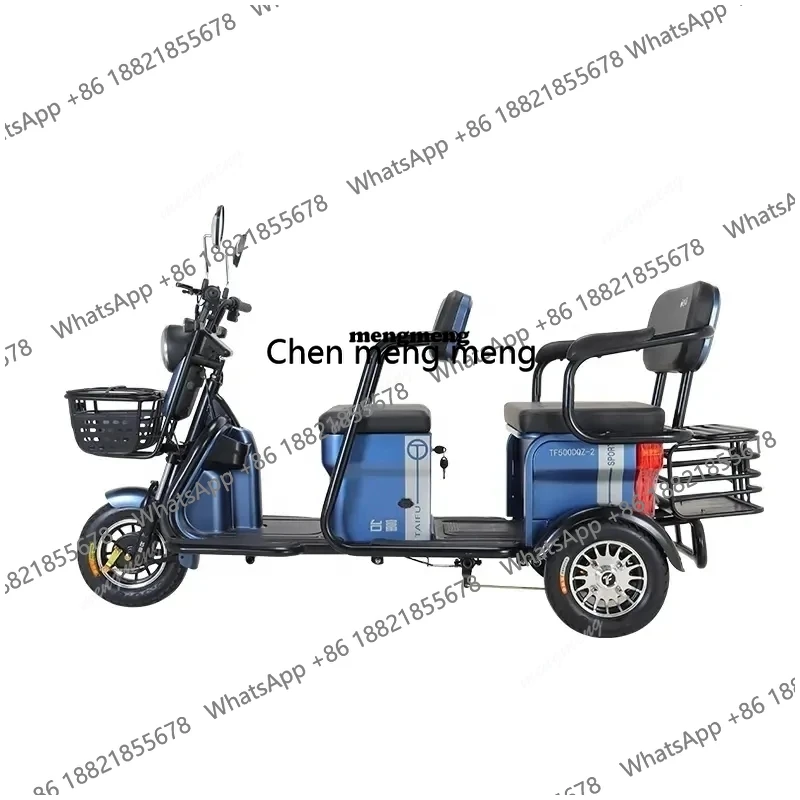 Three Wheel Electric Tricycle for Elderly/parents Quality Material Basket Electric Tricycle for Elderly in Stock