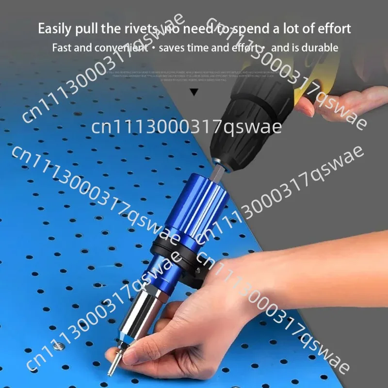 Electric rivet gun, nut rivet gun, drill bit adapter, cordless riveting tool, plug-in nut pull-out rivet tool