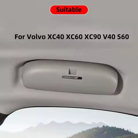 New ABS Glasses Case Thickened Grey Storage Box Wear-resistant Auto Eyeglasses Accessories for Volvo XC40 XC60 XC90 V40 S60