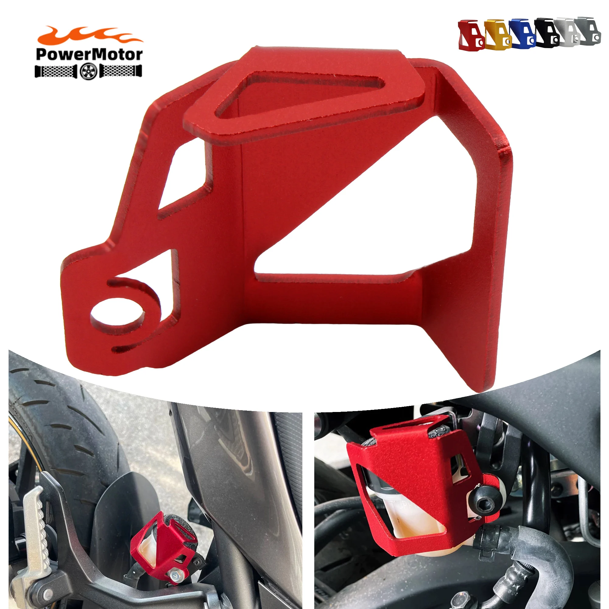 Für Yamaha YZF R1 R1M YZFR6 YZF R3 R6 R7 R9 R1 R25 R125 Motorrad Universal Hinten Brems Flüssigkeit Reservoir Schutz Abdeckung Schutz