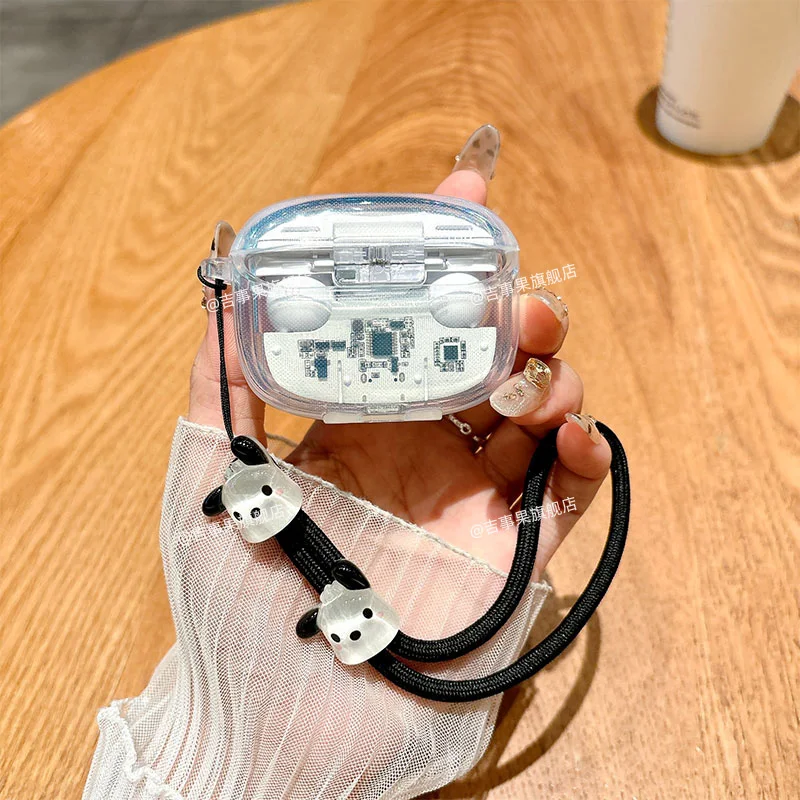 JBL Tune Beam 2 용 투명 TPU 케이스 스트랩이있는 무선 이어 버드 클리어 소프트 슬림 커버 충격 방지 이어폰 액세서리