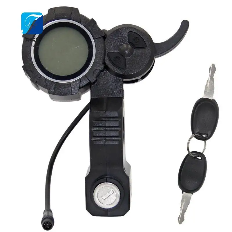 Scooter eléctrico A55F-48V6pin con instrumento de bloqueo y monitor LCD para piezas de repuesto del instrumento del scooter eléctrico ONVO