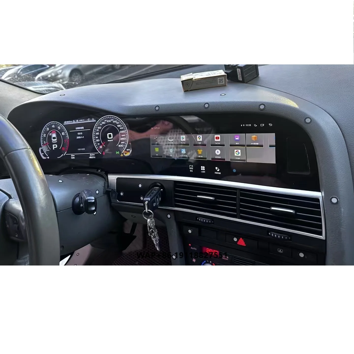 

Car LCD Digital Dashboard With Car Multimedia Screen Player for A6 A6L C6 2005 - 2009 Car Radio