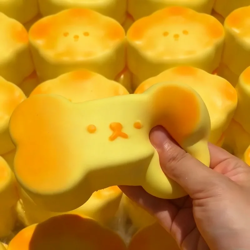 Squishy Dog Bread Squeeze Toy Soft Stress Relief Langsam steigendes sensorisches Zappeln für Angst ADHS Autismus Geschenke für Kinder Erwachsene