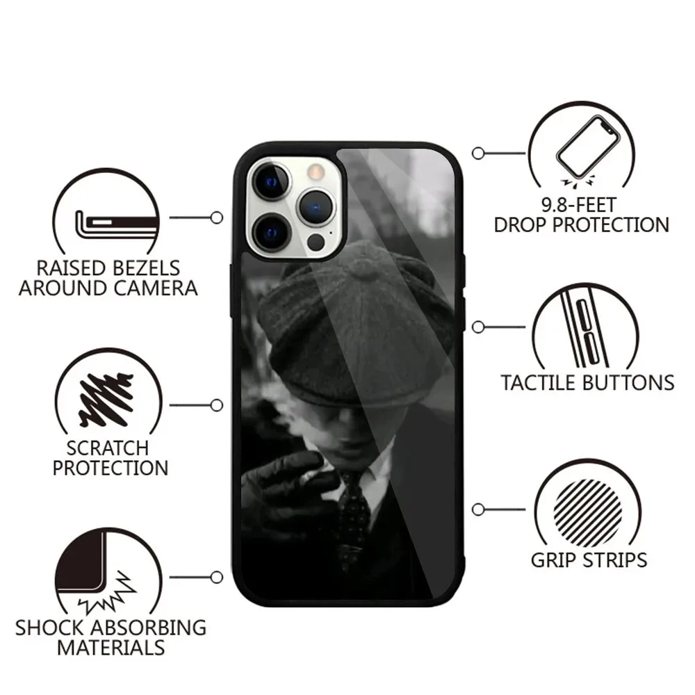 Film P-Peaky B-Blinders Phone Case For iPhone 15,14,13,12,11,Plus,Pro,Max Mini Magsafe Magnetic Wireless Charging