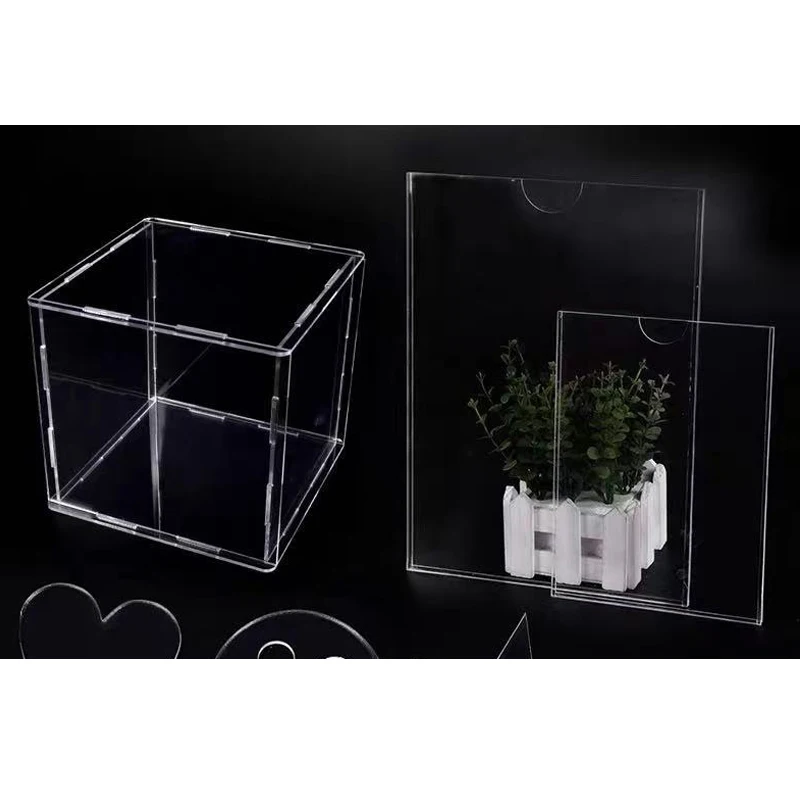 Imagem -05 - Placa Fina Transparente para Picture Frame Placa de Pvc Folha de Plástico Rígido Faça Você Mesmo Espessura 05 Mm4 mm 100 mm x 100 mm 200 mm x 200 mm 10 Pcs