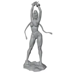 Figura resina miniatura chica playa para juegos de rol y coleccionismo