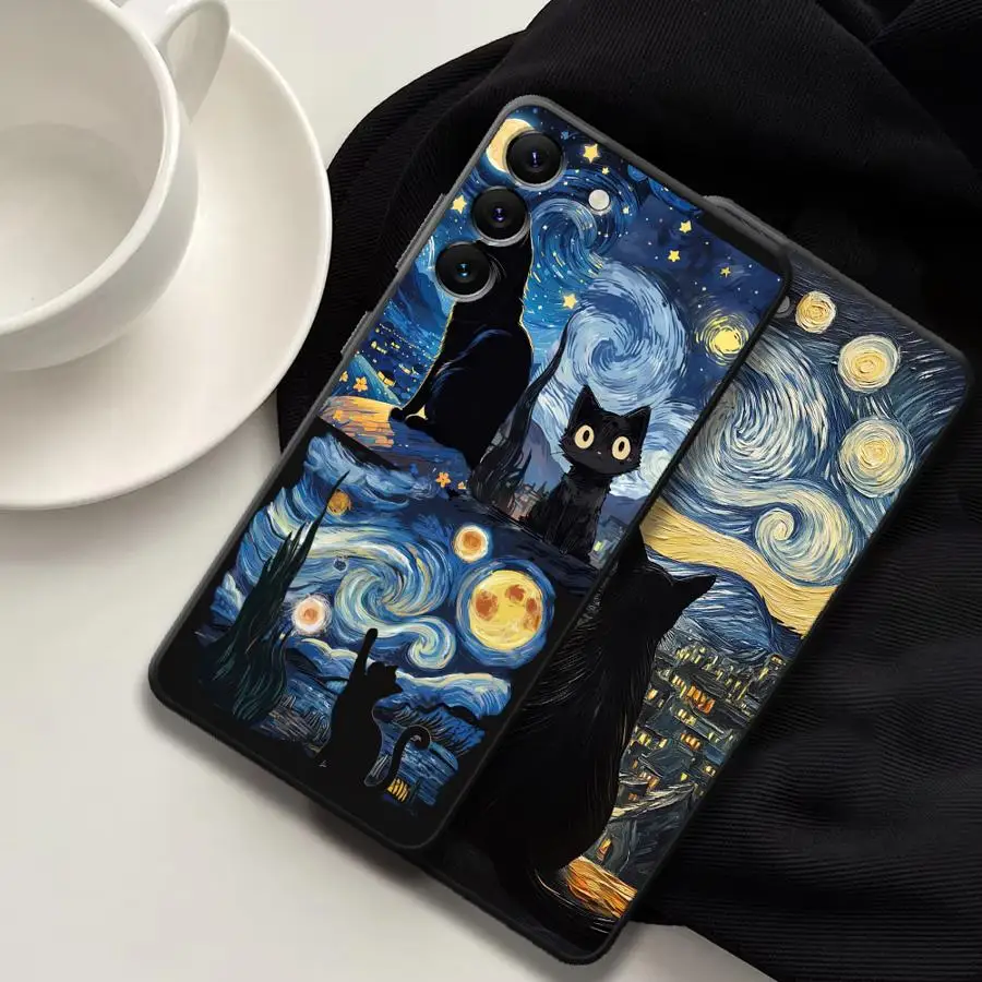 Case for Samsung Galaxy A06 A05 A23 A25 A16 A73 A51 A37 A57 A15 Phone Cover A70 A13 A53 A17 A12 A36 A55 A41 A50 A52 Starry Night