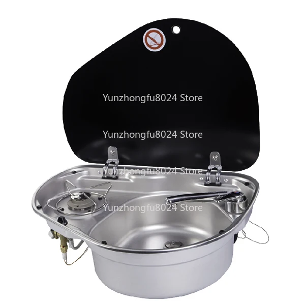 

High Quality One Burner Gas Stove Sink Combination RV RV Camper Yacht Special Model -525 * 425 * 150mm