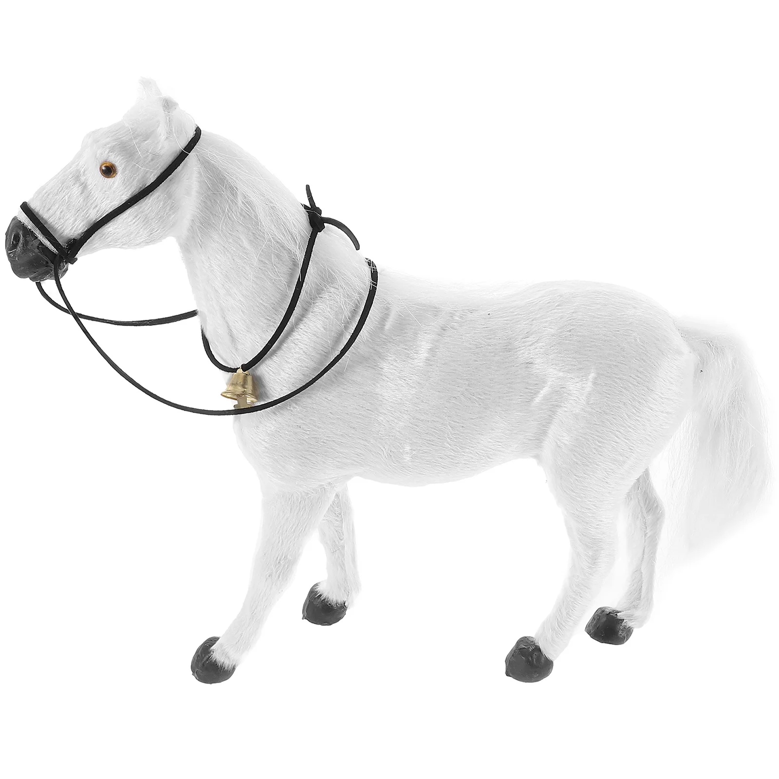 

Simulation Horse Lifelike Artificial Horse Miniature Animal Decor For Home Garden Desktop Party Plastic Ornament Small
