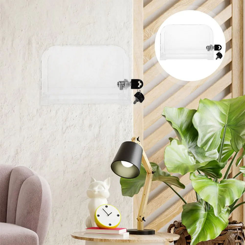 透明アクリルオーガナイザー、オフィス用透明収納ホルダー、提案、募金、抽選券ボックス、インデックスファイル用