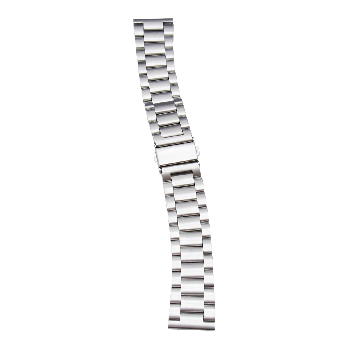 

Stainless Steel Watchband Silver Three Bead Steel Creative Replacement Band for Smartwatch Metal Wristband Daily