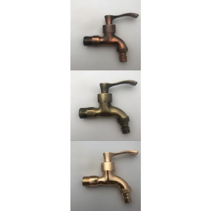 

Wall-mounted Vintage Zinc Alloy Antique Single-cold Water Dispenser for Washing Machine and Mop