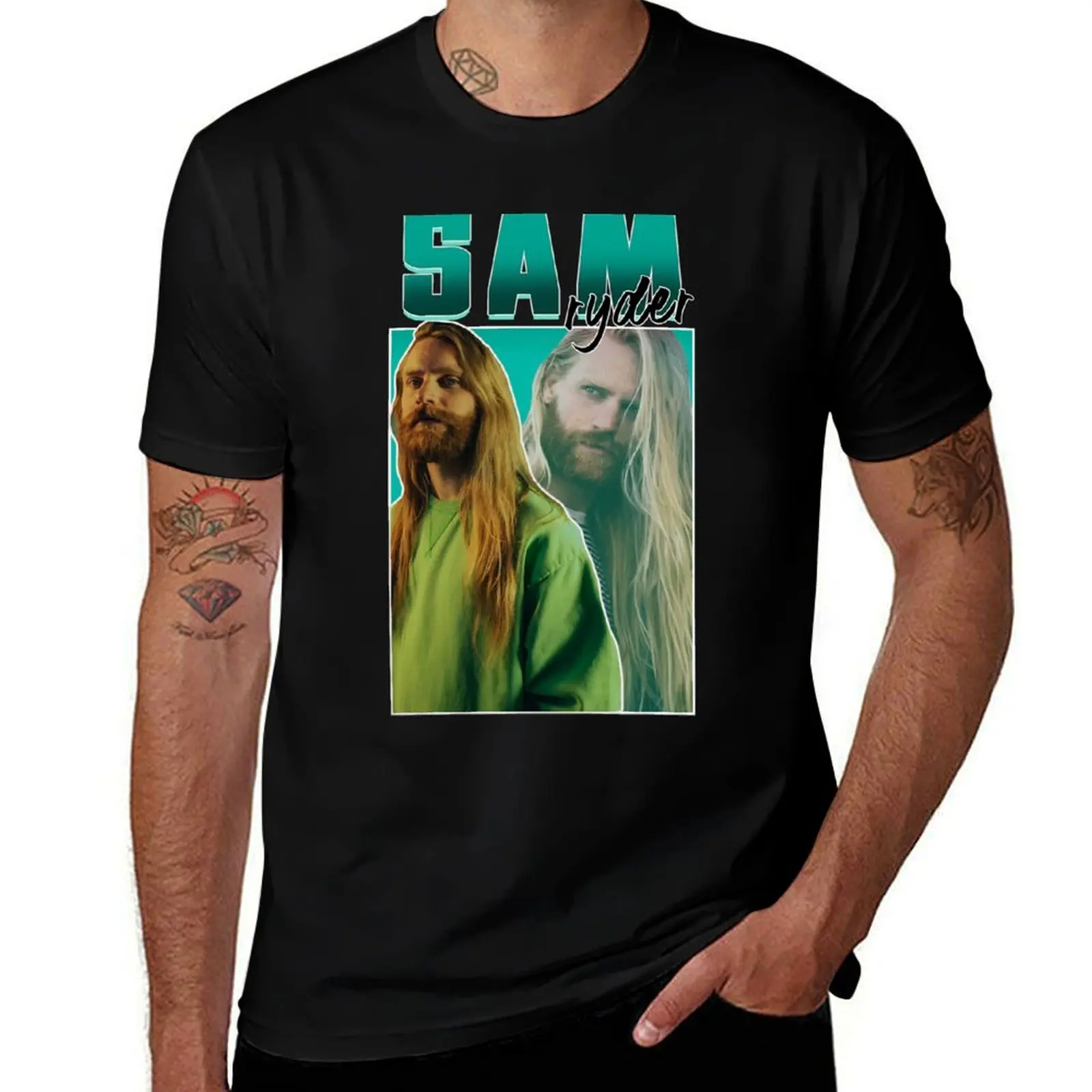 

sam ryder T-Shirt man graphic t shirt cotton t shirts high quality T-Shirt
