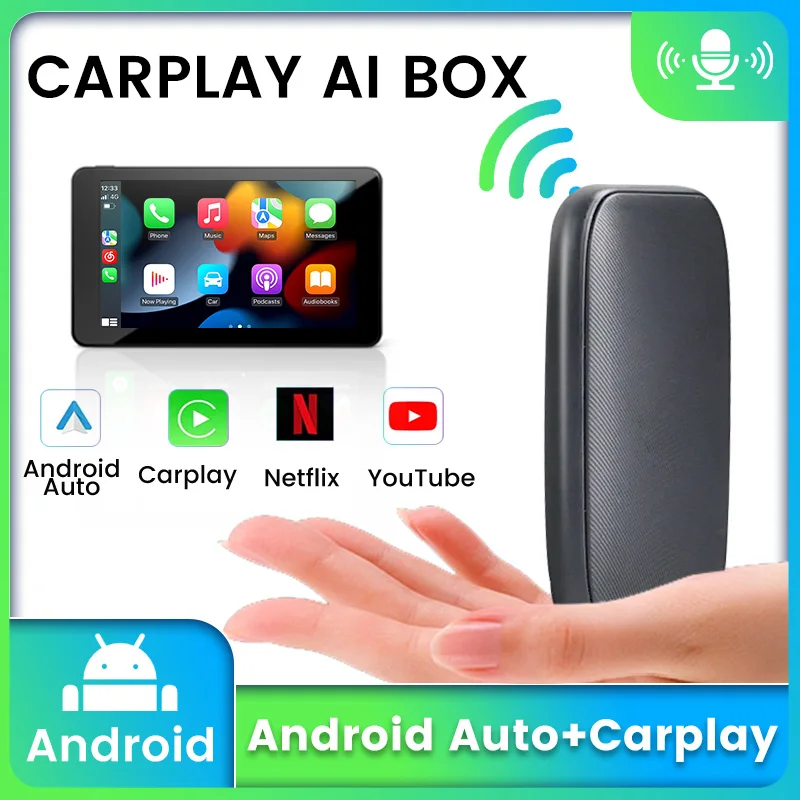 

2023 New RK3326 CarPlay Box Wired to Wireless CarPlay Android Auto Universal Wired Carplay All Cars WIFI BT5.0 NETFLIXE YouTube