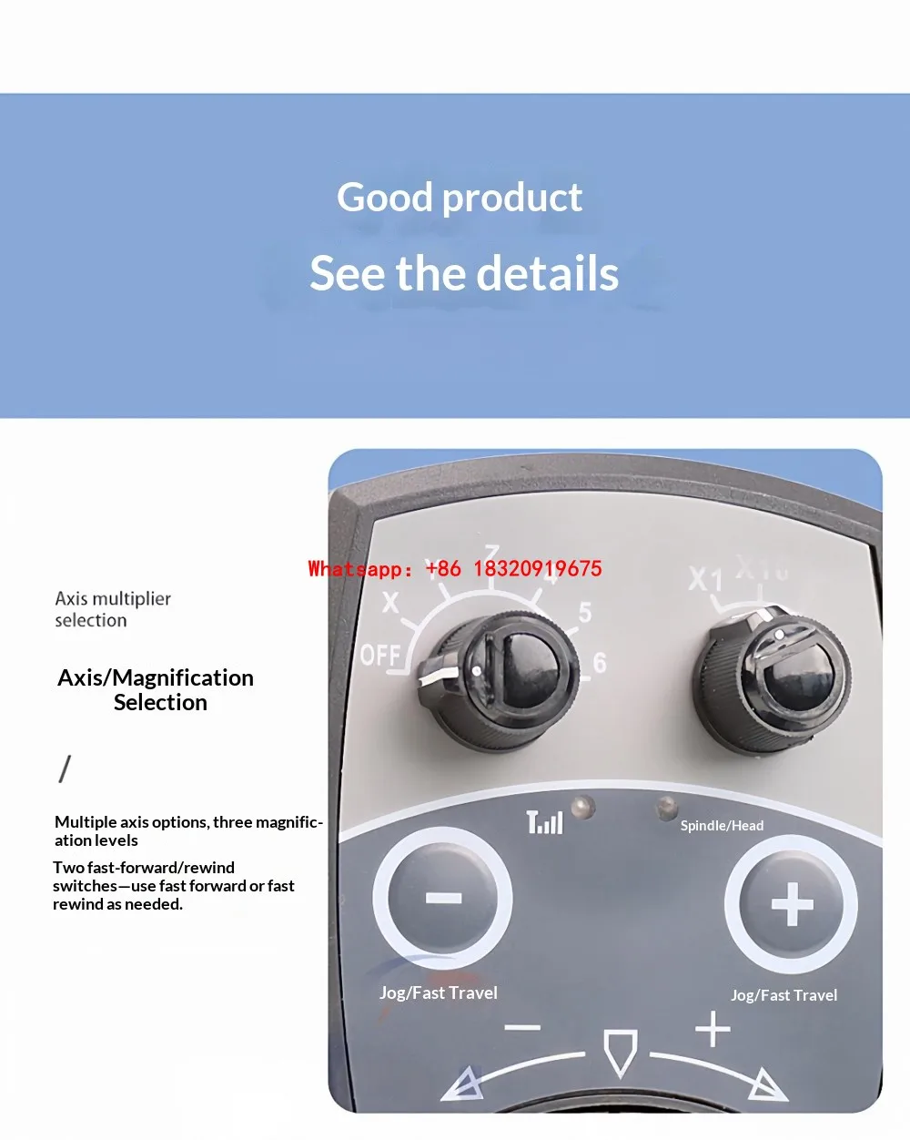 Cyclmotion 6axis CNC MPG Handwheel E-Stop Manual Pulse Generator support SIEMENS MITSUBISHI FANUC FAGOR PLC24V
