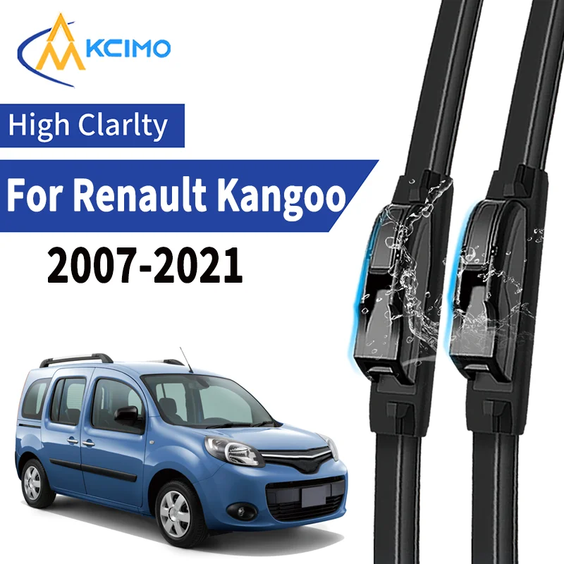 

Premium 2pcs Silent Windscreen Wipers for Renault Kangoo X61 FW/KW 2007-2021 Durable Rubber Blades Quiet All-Weather Performance