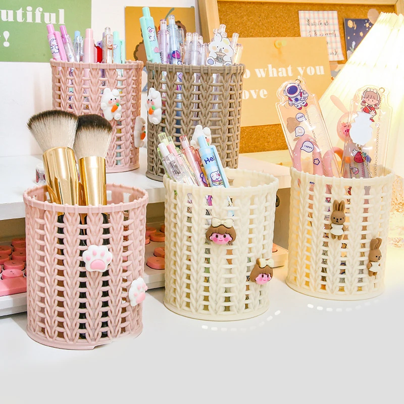 Creative Imitating Vine Pen Holders Desktop Organizer Makeup Brush Storage Pencil Cup Holder School Office Desk Accessories