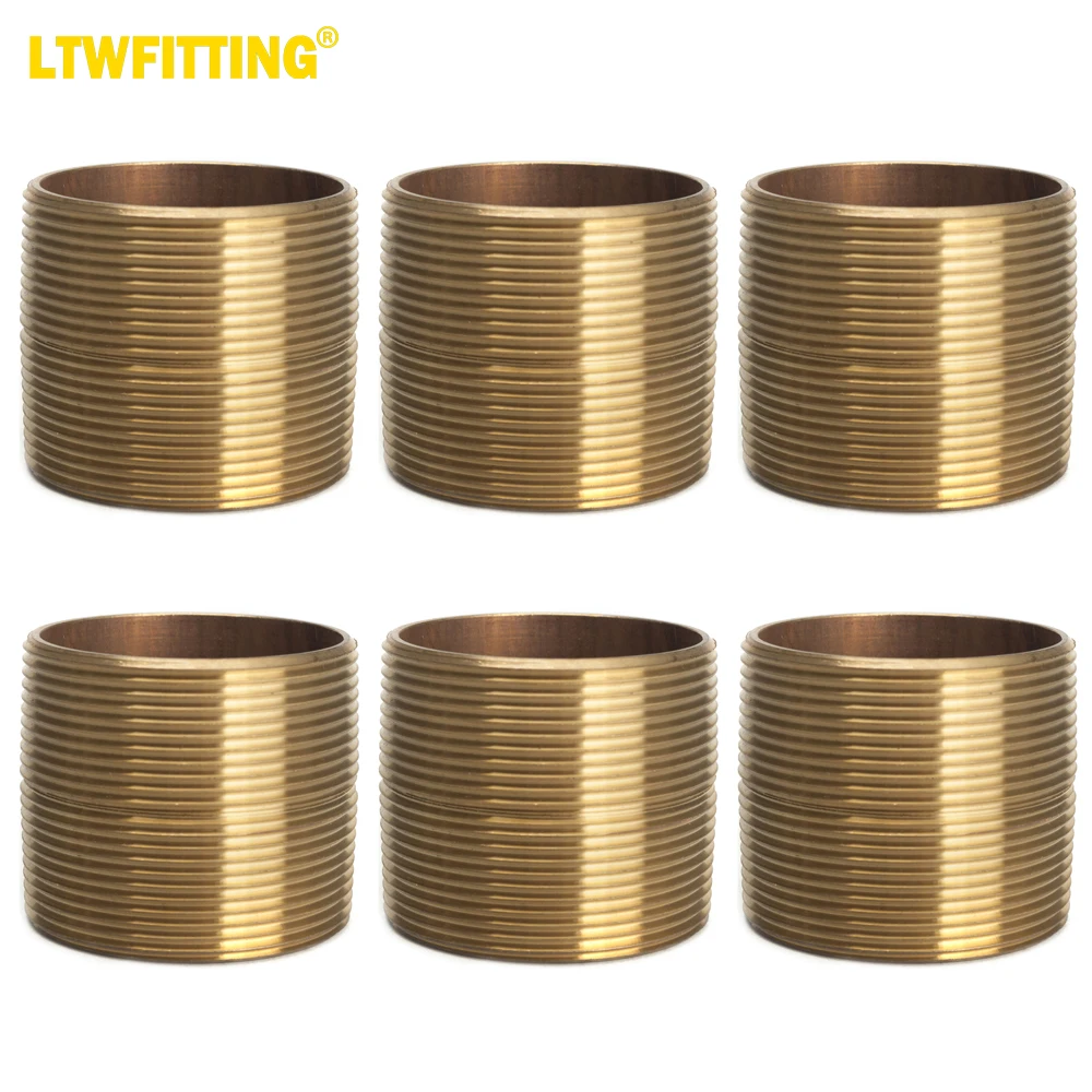 LTWFITTING Brass Pipe Close Nipple Fitting 2