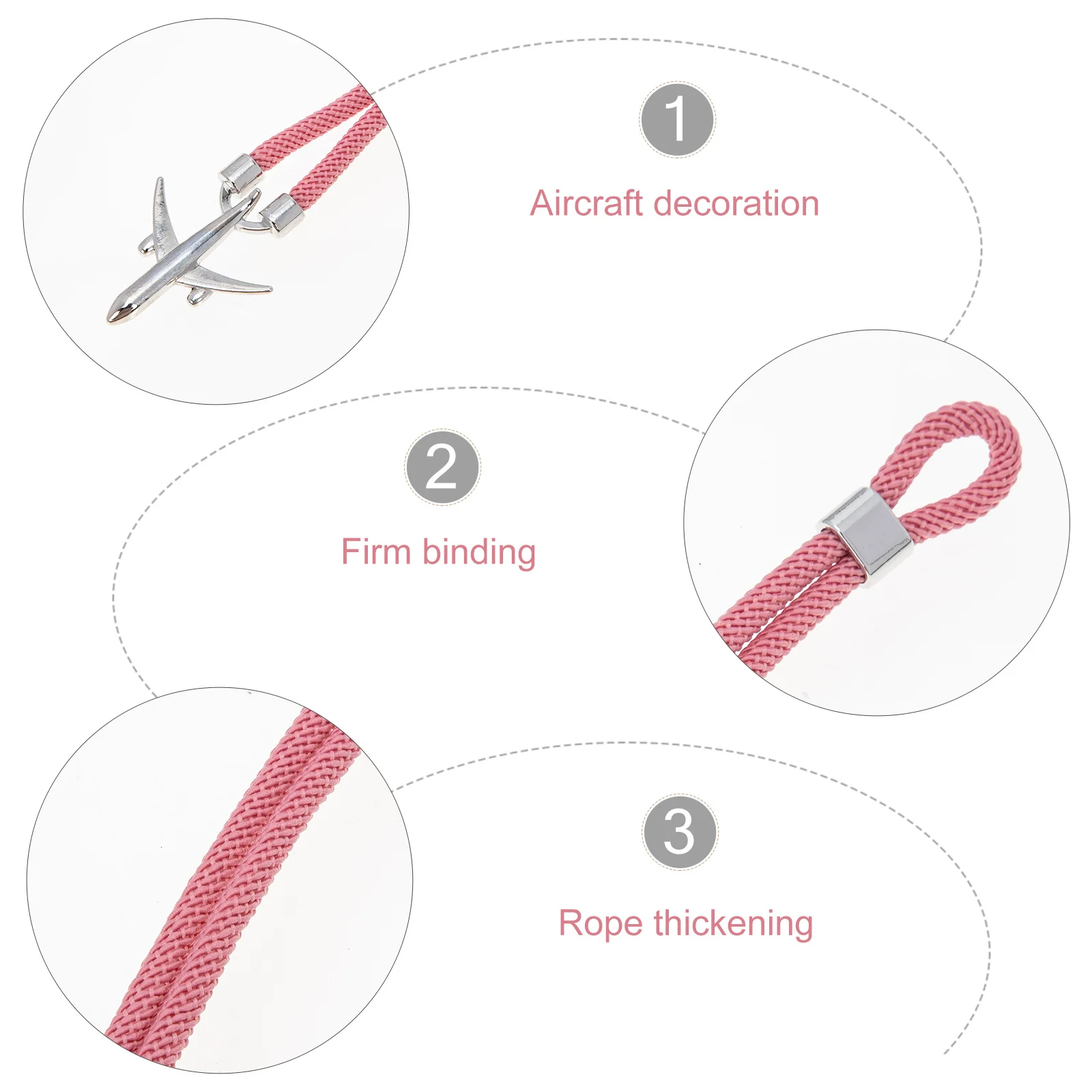 سوار الطائرة الإبداعية الذكور معصمه الأزياء اليد مجوهرات أنيقة غامضة التبعي عيد الميلاد عيد الهالوين الشكر #1