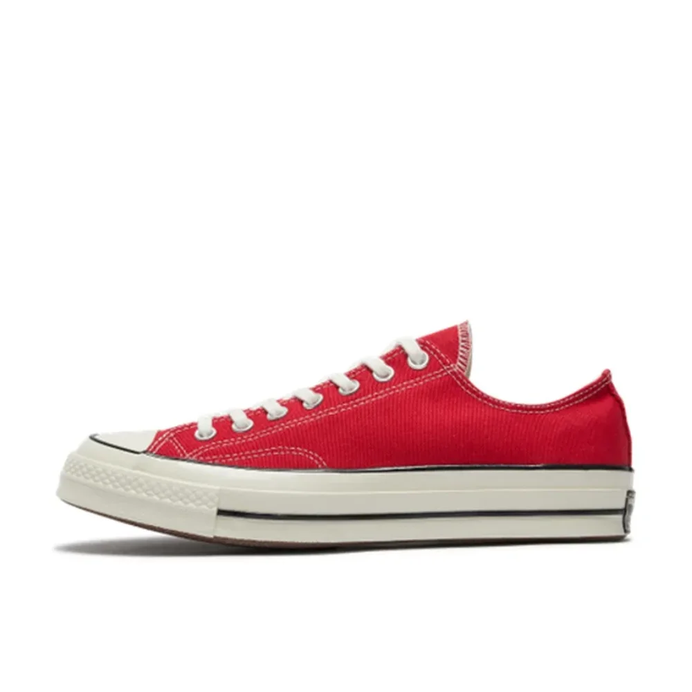 Converse Red 1970s Chuck Taylor All Star Low Men's and Women's Retro Canvas Shoes Classic Casual Low Top Board Shoes