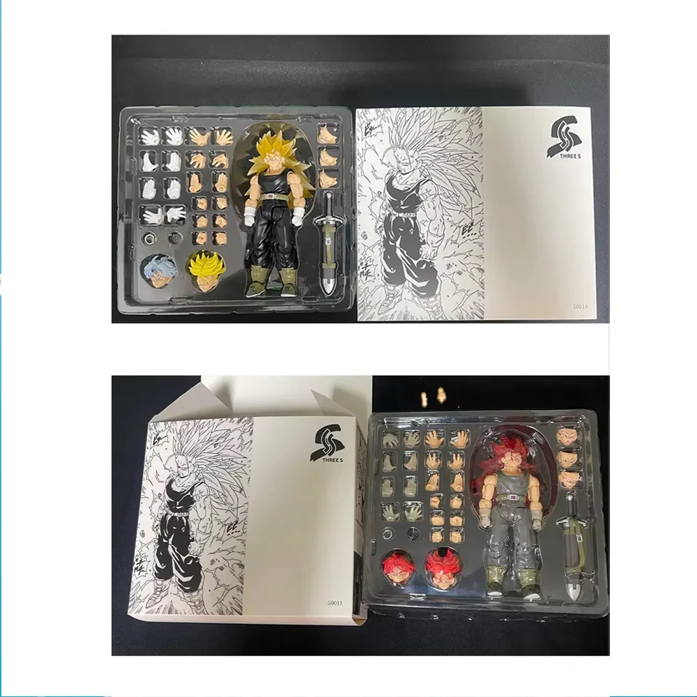 

SSS Studio Fixed Version Dragon Ball Figure Trunks Ssj3 S.H.F Figuarts SHF Dragon Son Super Saiyan 3 Action Figure Toy Kid Gift