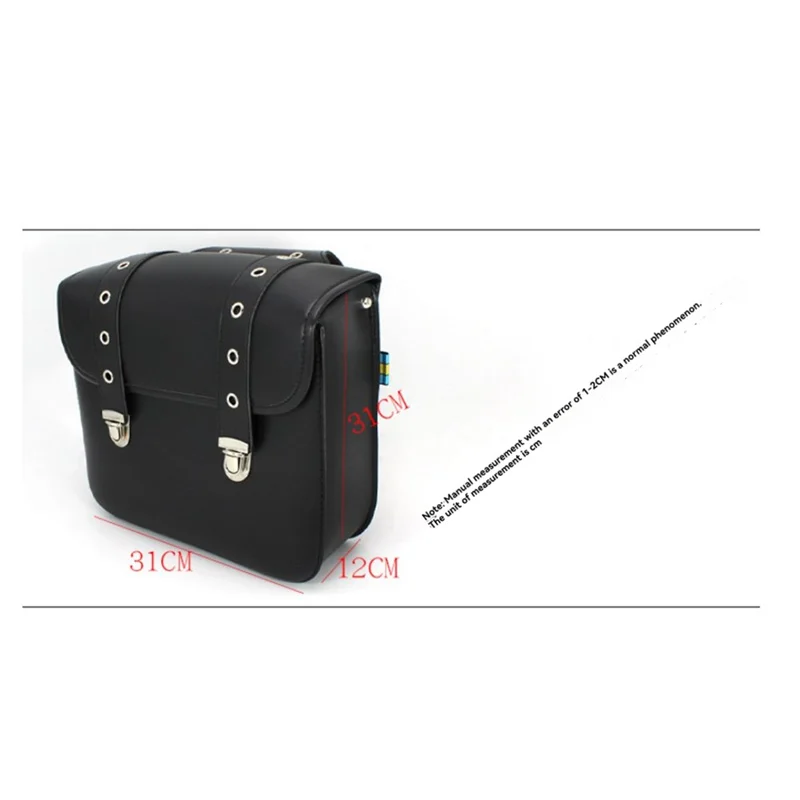 

1 Pair Motorcycle Retro Saddlebag PU Leather Side Bags Storage Bags Tail Bags For Universal Storage Tool Parts