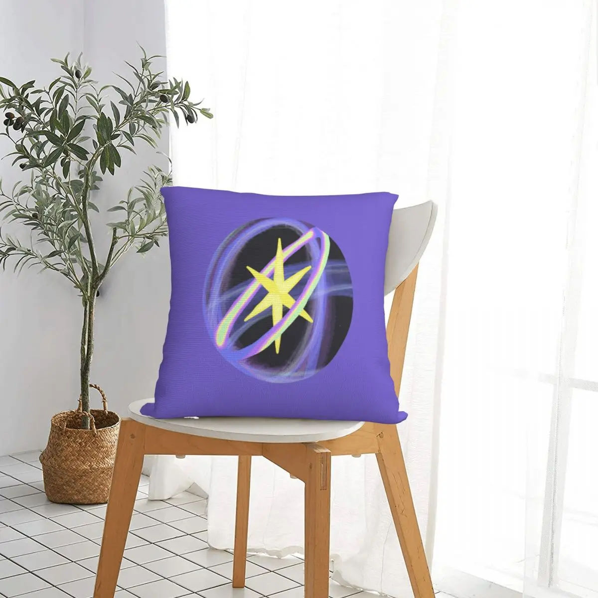 KATSEYE Eye Logo Hand Drawn Square Pillowcases Living Room Cushion Cover Cool Decorative Throw Pillow Case 45*45