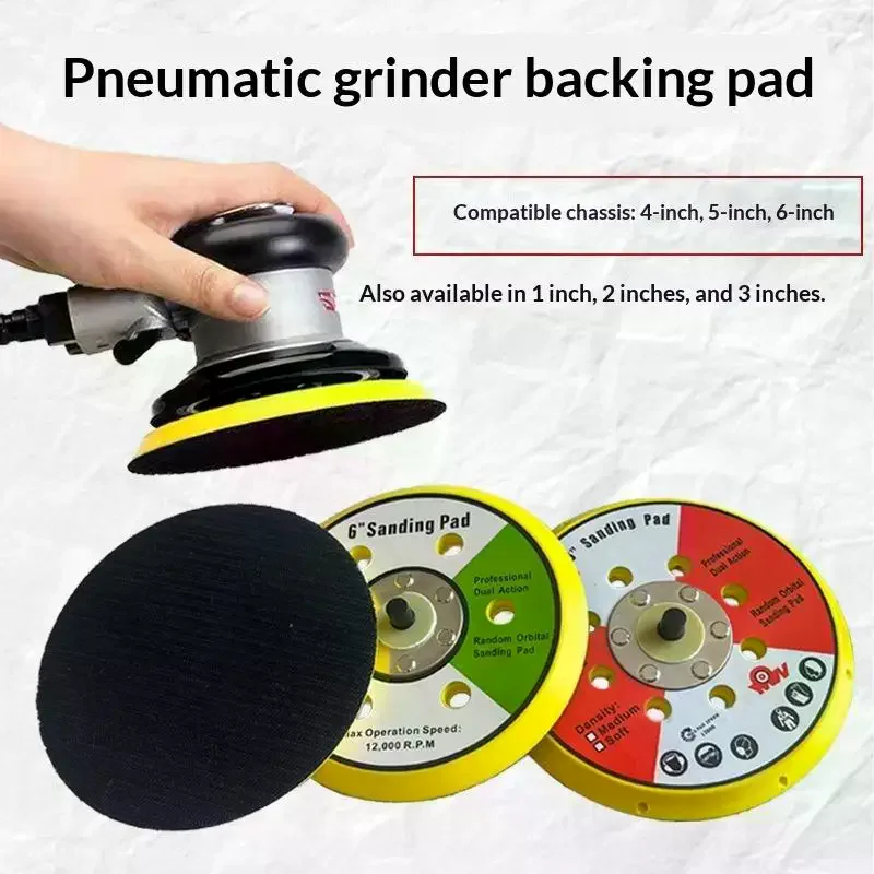 Polishing Sanding Pad Pneumatic Sander Disc Backer Plate Hook&Loop Thread For Grinder Rotary Tool Grind