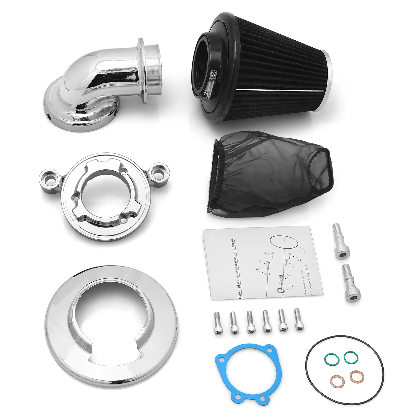 Cnc Geslepen Kegel Luchtreiniger Filter Inlaat Kits Voor Harley Sportster Xl883 Xl1200 Ijzer 883 1200 48 Xl 1200V 72 1991-2022