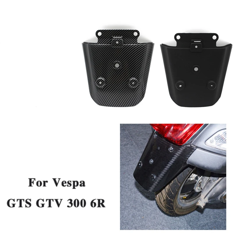 Motorcycle Rear Fender Extension For Vespa GTS GTV 300 6R Mudguard Splash Guard Accessories