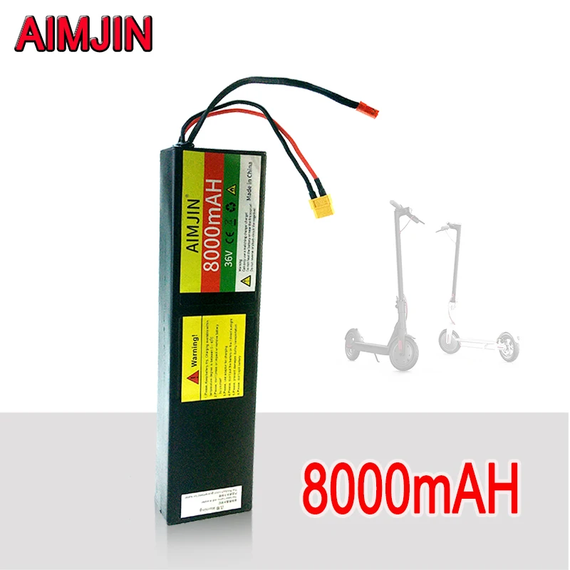 36V 8000mAh Lithium Ion Battery Pack 10s3p with JST+XT60 Connector