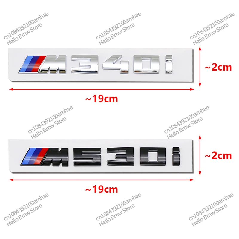 3d ABS BMW M Logo M 340i 340d 530i 530d 550d 550i 760i 850i Emblem Badge Car Rear Trunk Sticker For BMW F20 F40 F22 F44 G30