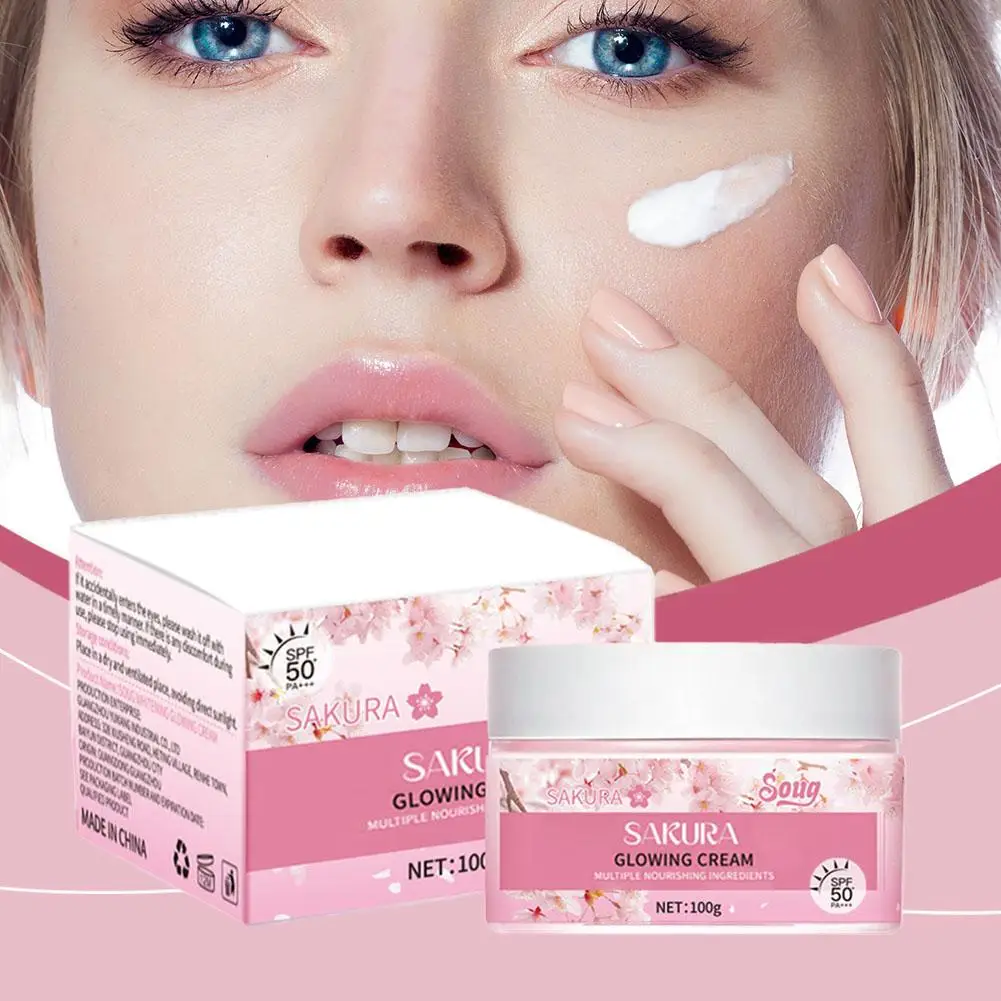 

100g SOUG Sakura Whitening And Brightening Cream Moisturizing And Moisturizing UV FPS+50 Anti Refreshing R7J1
