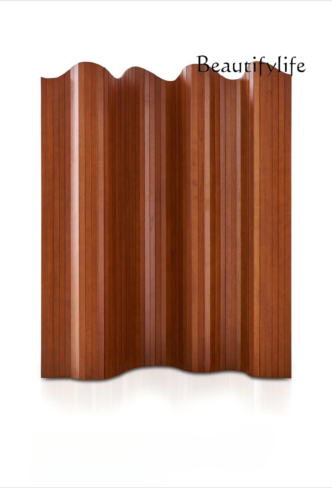 Screen Retro Medieval Solid Wood Living Room Partition Screen New Chinese Folding Mobile Screen X