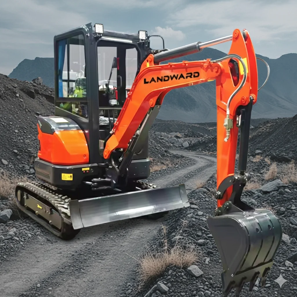 Factory Direct Sales 2.5 Ton Mini Hydraulic Excavator High Quality Digging Machine 3.5 Ton Small Crawler Digger Euro 5 Customize