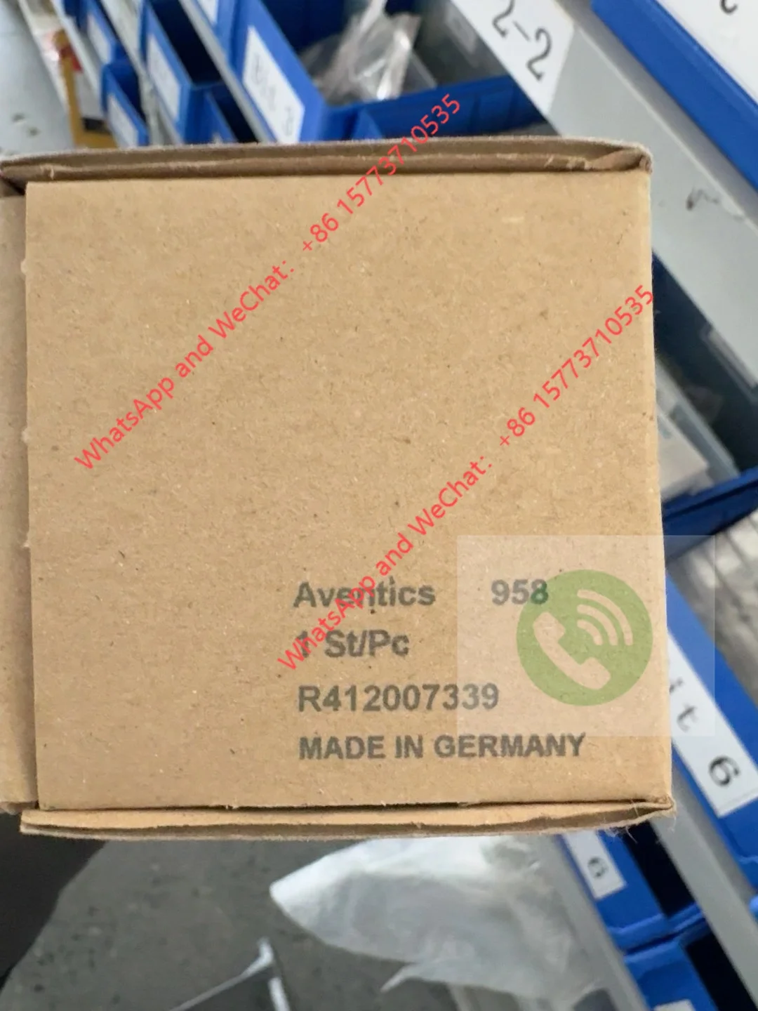 Spare part ID 2595286, AVENTICS R412007339 filter bowl with automatic drain.