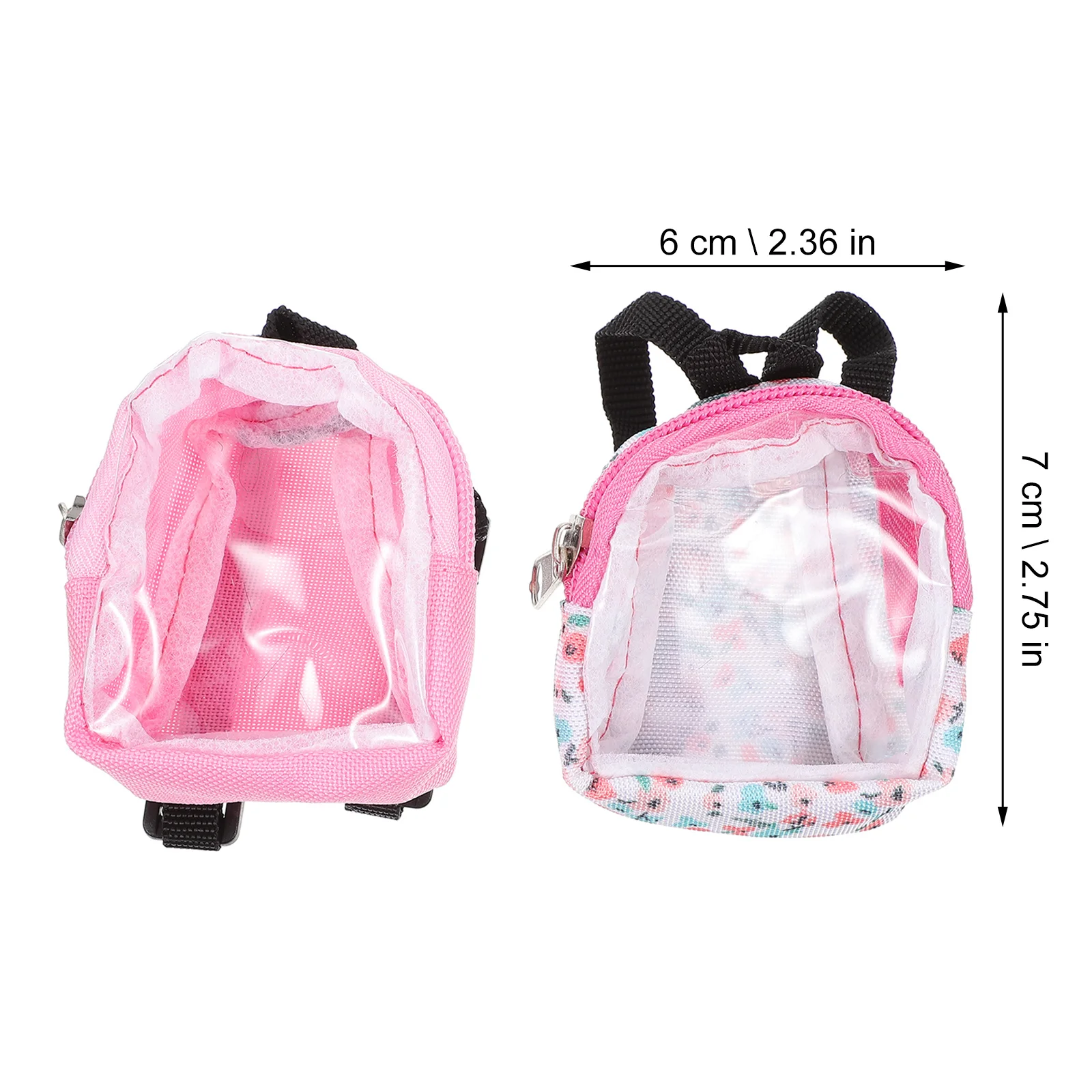 2 pçs em miniatura mini saco de escola para decoração da casa micro mochila diy ornamento cena acessório fotografia adereços