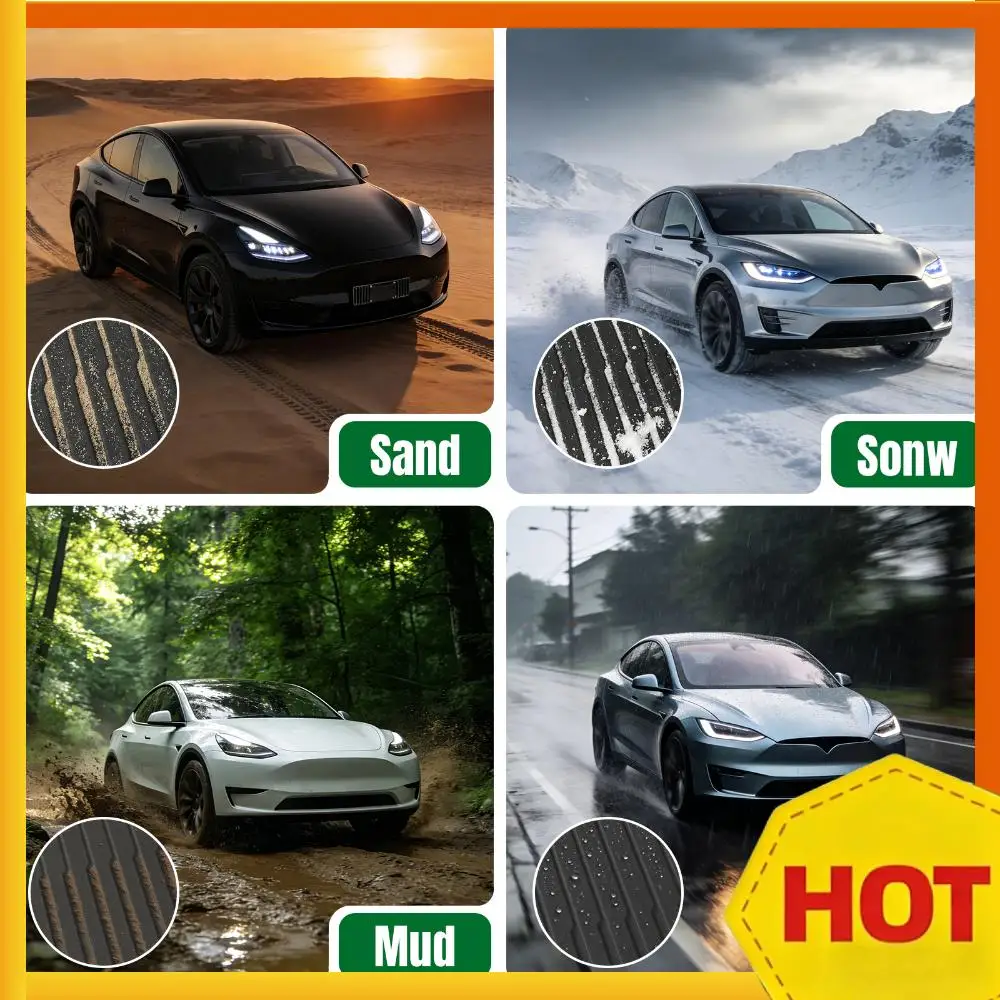 

Комплект всепогодных ковриков TPE для пола и багажника (полный набор) для Tesla Model Y Juniper 2025-2026. Автомобильные коврики и аксессуары для Tesla.