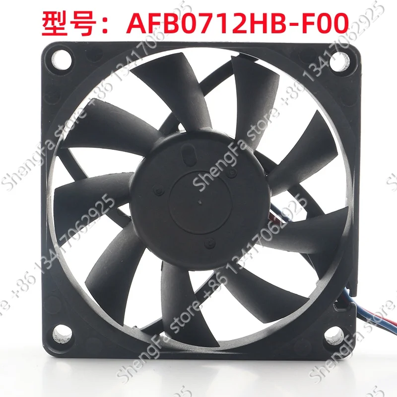 New Delta DC 12V 0.33A 7015 70X70X15MM 7CM Chassis Double Ball Computer High Air Capacity AFB0712HB-F00 Cooling Fan