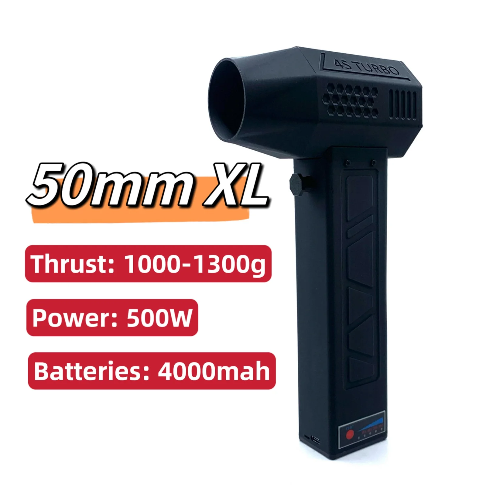 1pc With Charging Cable 50mm Large Motor Violent Fan Brushless Motor Industrial Cleaning Duct Dry  1pc With Charging