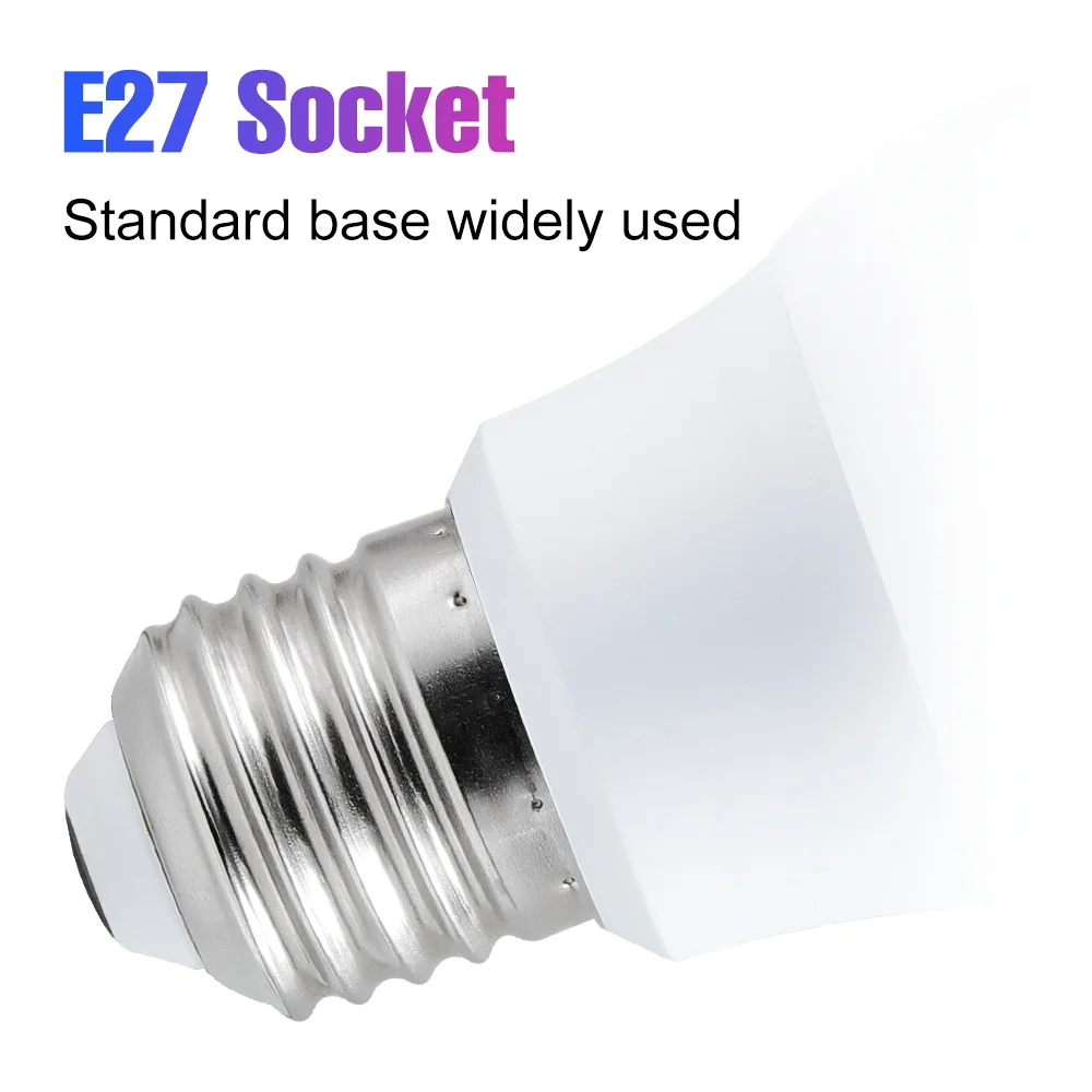 25W RGB Bulb LED Atmosphere Light 85-265V Indoor Multicolor Backlight Lights E27 Spotlight Intelligent Dimming 4 Dynamic Modes