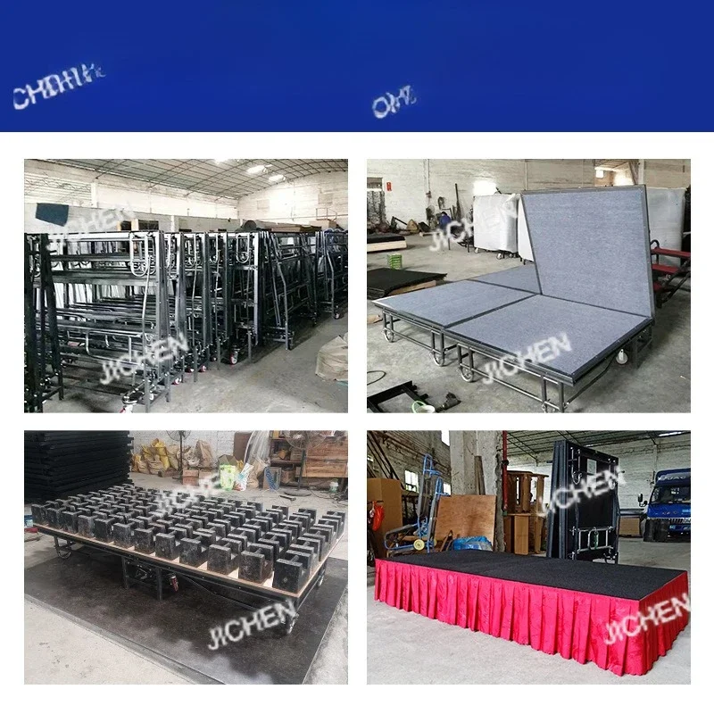 

JCTEvent Stage Folding Splicing Wedding T-table Fast Loading Mobile Lifting Outdoor Event Stage