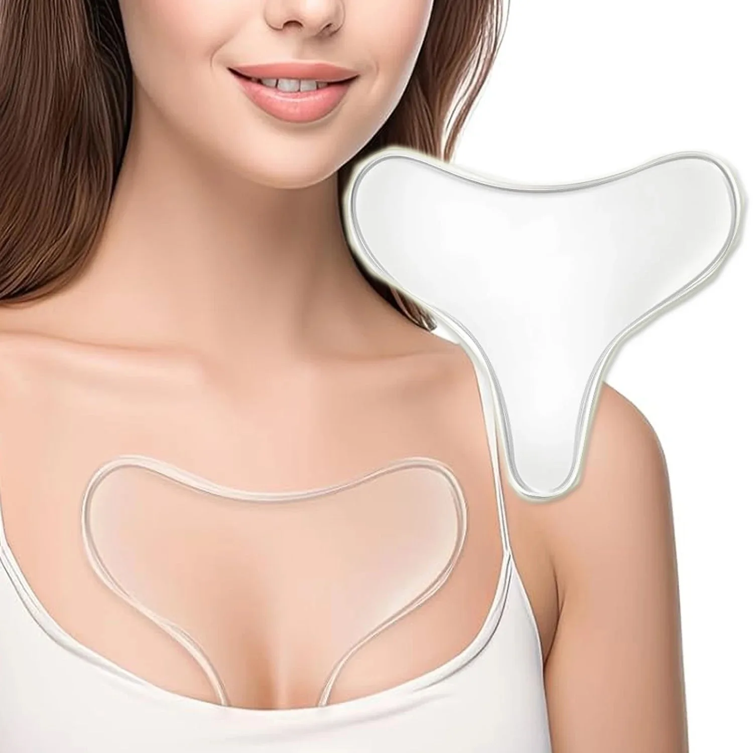 16pcs Reusable Silicone Patches Anti Rimpel Pads Silicone Wrinkle Removal Sticker Face Forehead Neck Eye Sticker Skin Care Patch