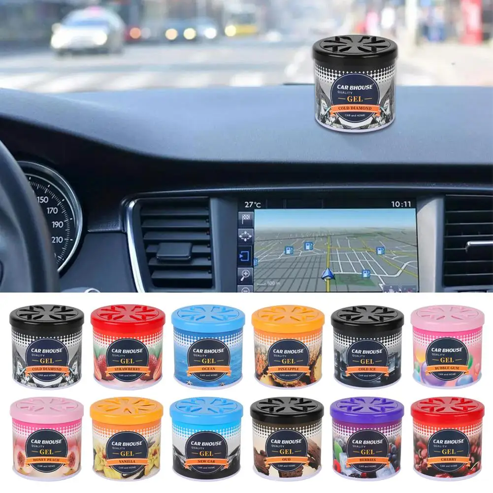 Solid Car Air Freshener Long-lasting Fragrance Deodorizing Freshener Car Home Dual-Use Marine Fragrance Air Car Balm Car A0B0
