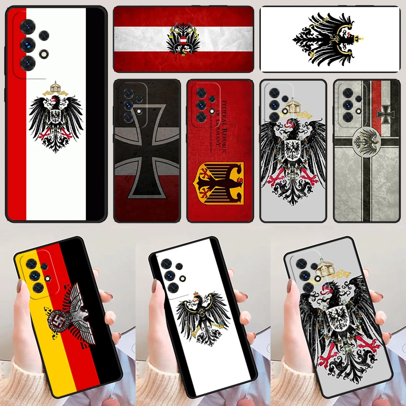 German Empire Flag phone case For Samsung Galaxy A42 A31 A40 A51 A71 A32 A80 A91 A52 A72 A73 A20e A21S A50 A70 A11 A12 Cover