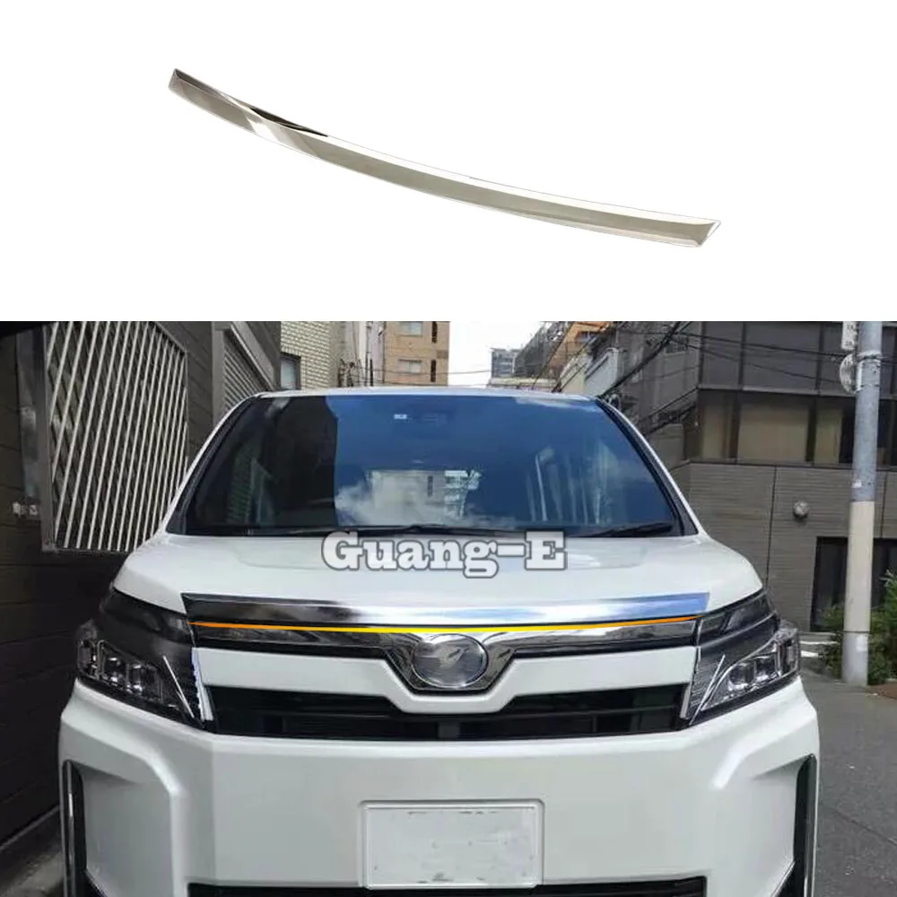 

For Toyota Noah Voxy 80 Series 2015 2016 2017 2018 2019 2020 2021 Sticker Front Engine Machine Grille Grill Racing Hood Lid Trim